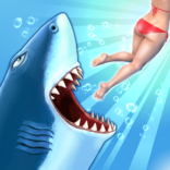 تحميل Hungry Shark مهكرة الاصدار الاخير 2024 لعبة القرش الجائع